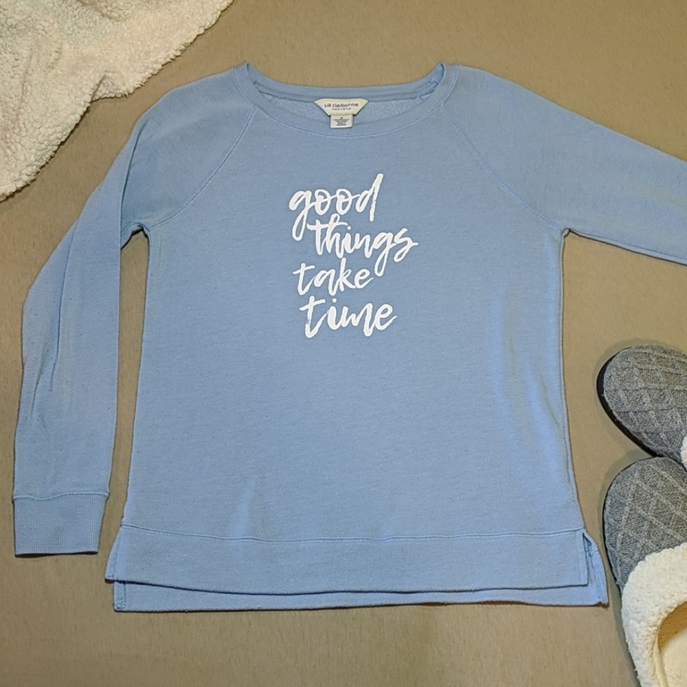 Cozy Baby Blue Tee